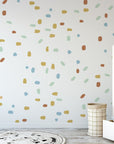 Irregular shape dots 190 Five Color Stickers