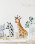 Adorable Safari Wall Decals - Removable Peel and Stick African Animals Stickers for Kids Room