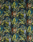 Bengal tiger velvet, drum lampshade /ceiling shade with a white lining