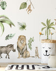 Jungle Animal Wall Stickers: Repositionable Nursery Decals for Your Little One's Room