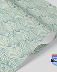 Ocean Waves Pattern Wallpaper
