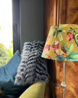 Mustard Fruta Fig Velvet Steep Empire Lampshade | Handmade Ceiling Light Shade | UK