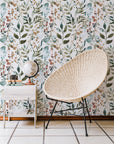 Herb Leaves Watercolour Wallpaper