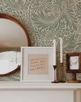Larkspur Sage Green William Morris Removable Wallpaper | Self-Adhesive | Pasted | Mural | Temporary | Feature Wall