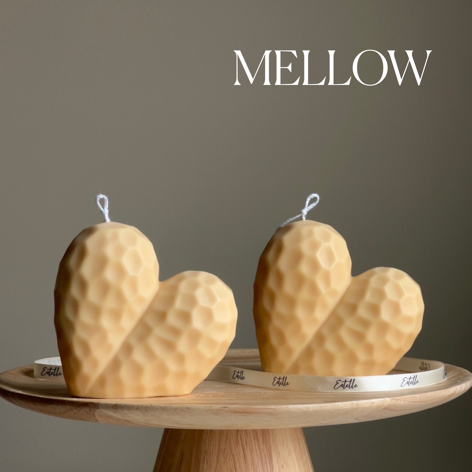 Handmade Large Heart Candle | Soy Wax Home Decor-3