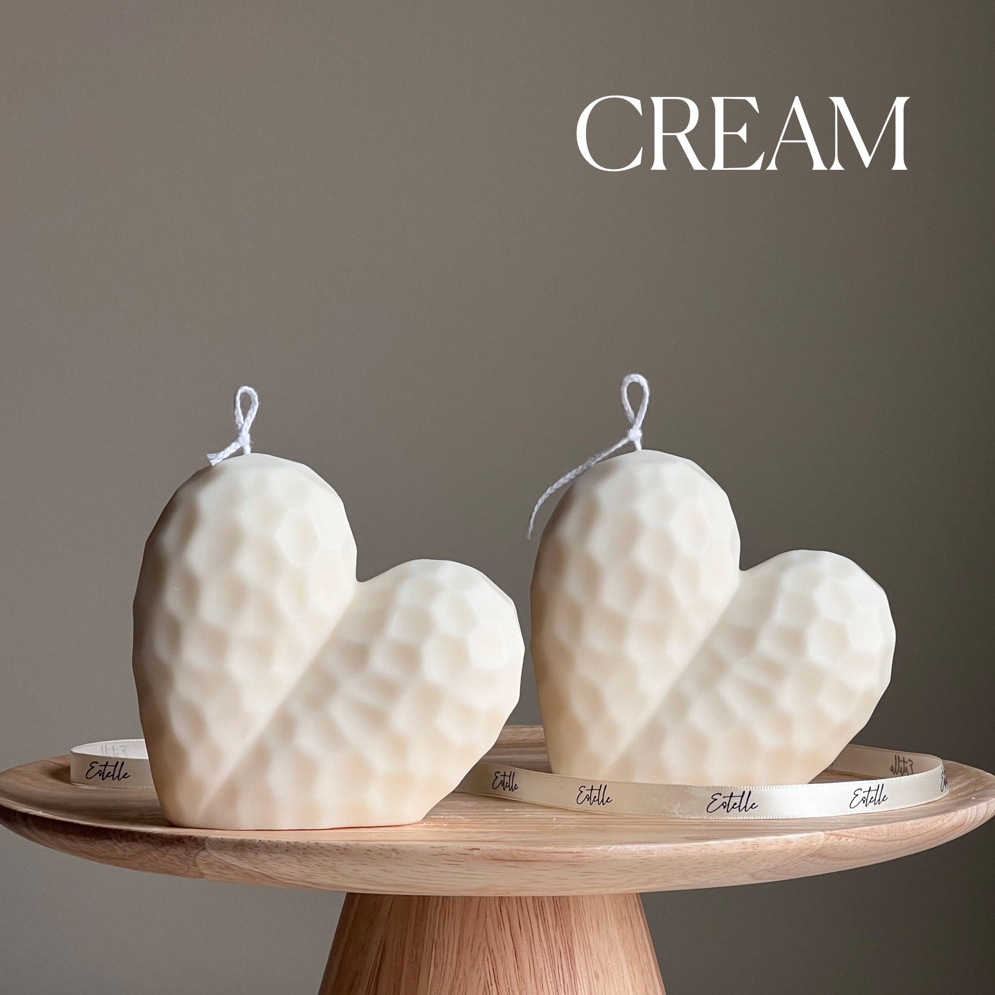 Handmade Large Heart Candle | Soy Wax Home Decor-2