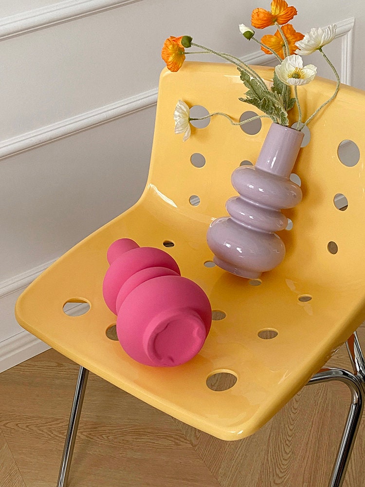 Geometric Ceramic Flower Vase-4