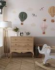 Ballon Balloon and Birds, Clouds Wall Decals for Nursery and Kids' Room