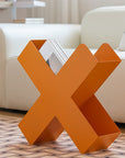 X-Shaped Metal Bookshelf-2