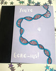 You're a gene-ius DNA gene anatomical biology science graduation congratulations card