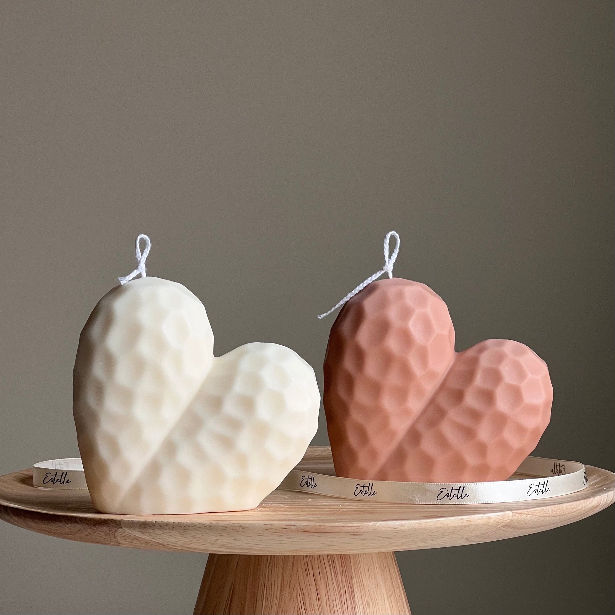 Handmade Large Heart Candle | Soy Wax Home Decor-0