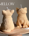 Handmade Soy Wax Cat Candle: Sculptural Animal Candle Gift-3