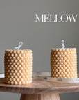 Bubble Soy Wax Pillar Candle: Geometric Home Decor-3