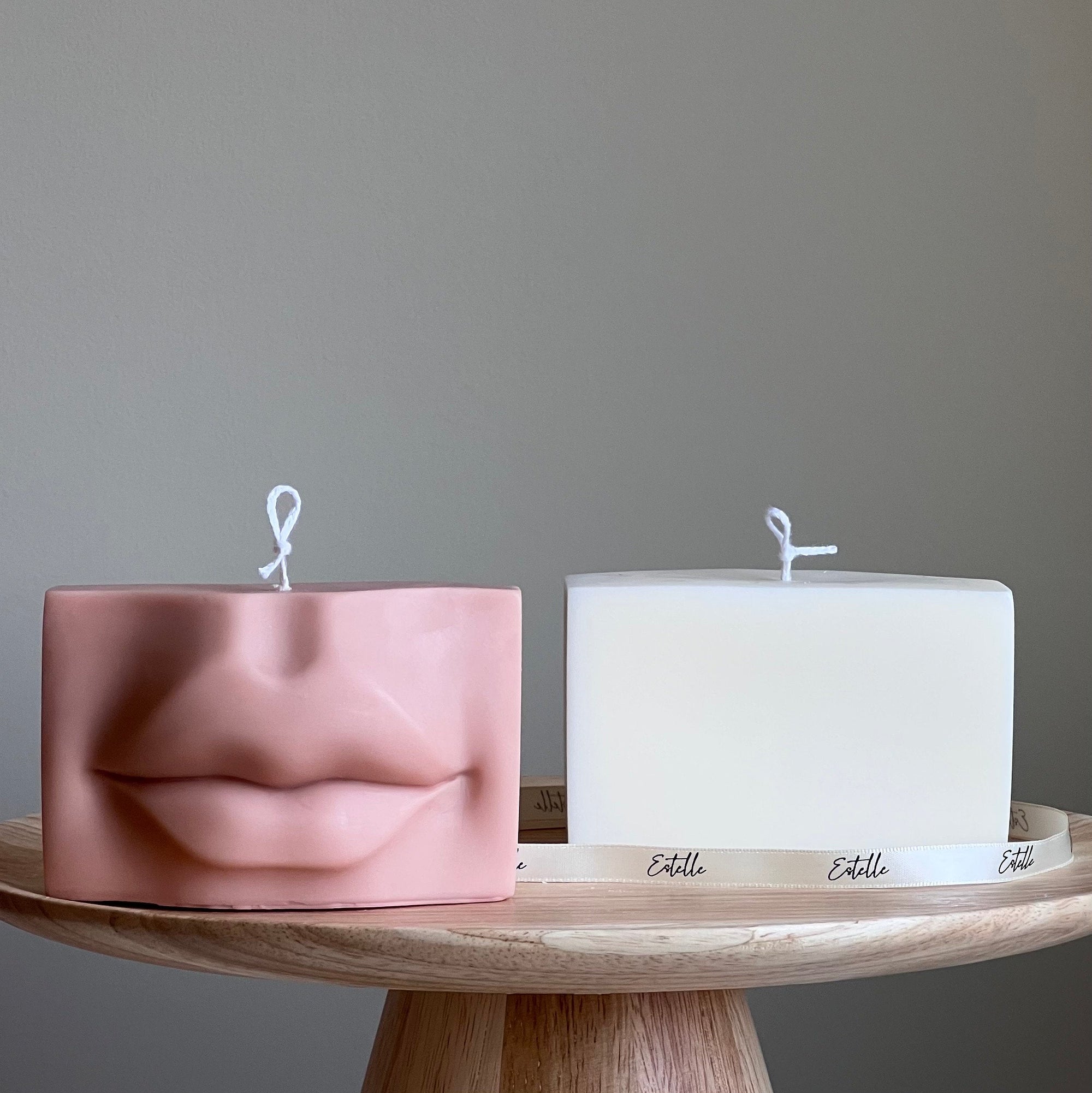 Lips Soy Wax Candle | Aesthetic Minimalist Decor, Handmade-1