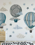 Dreamy Hot Air Balloon & Star Wall Decals - Nursery & Kids' Room Decor