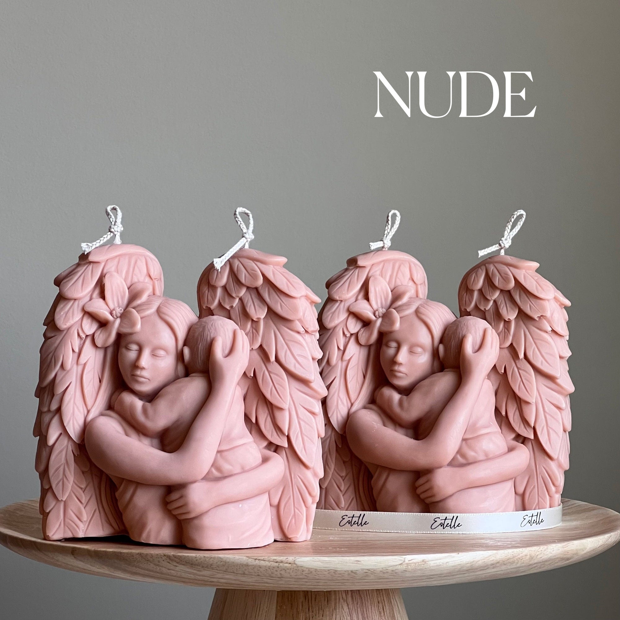 Mother Angel Soy Wax Candle: Hand-Poured Sculptural Gift-2