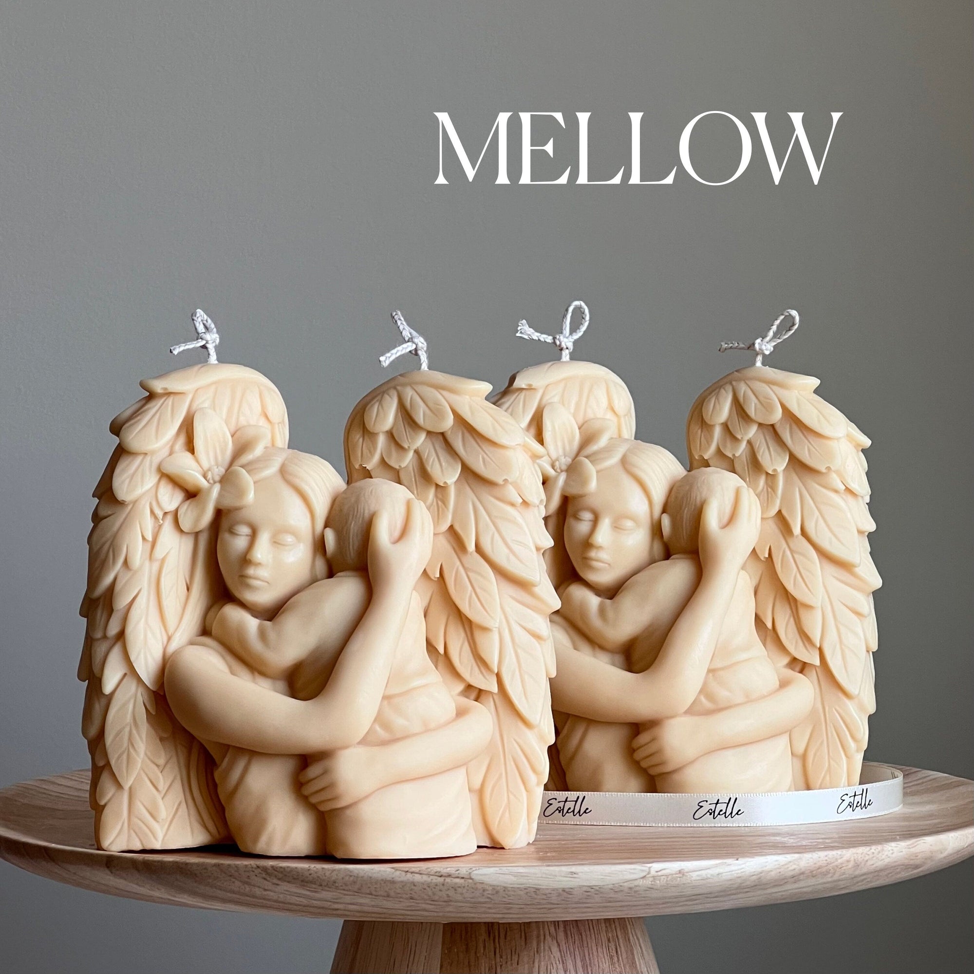 Mother Angel Soy Wax Candle: Hand-Poured Sculptural Gift-4