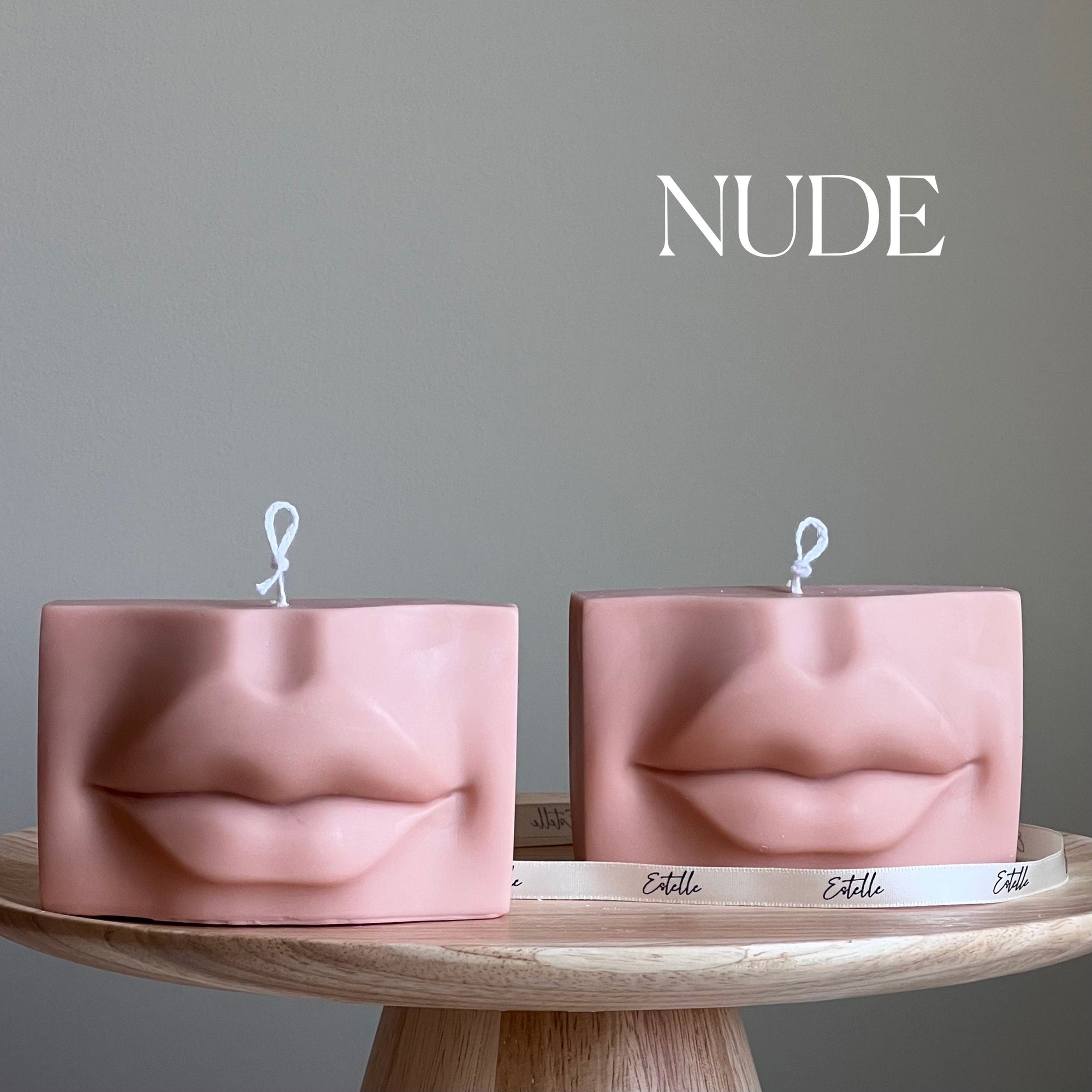 Lips Soy Wax Candle | Aesthetic Minimalist Decor, Handmade-2