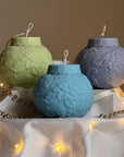Large Christmas Bauble Soy Candle: Festive Handmade Decor-3