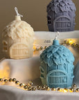 Acorn House Christmas Candle: Handmade Soy Festive Decor