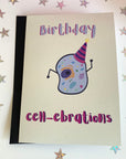 Cool quirky birthday party cell-ebrations anatomical cell biology science card