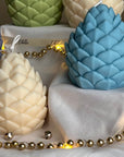 Handmade Pine Cone Soy Candle: Christmas Home Decor
