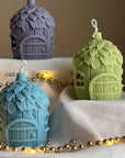 Acorn House Christmas Candle: Handmade Soy Festive Decor