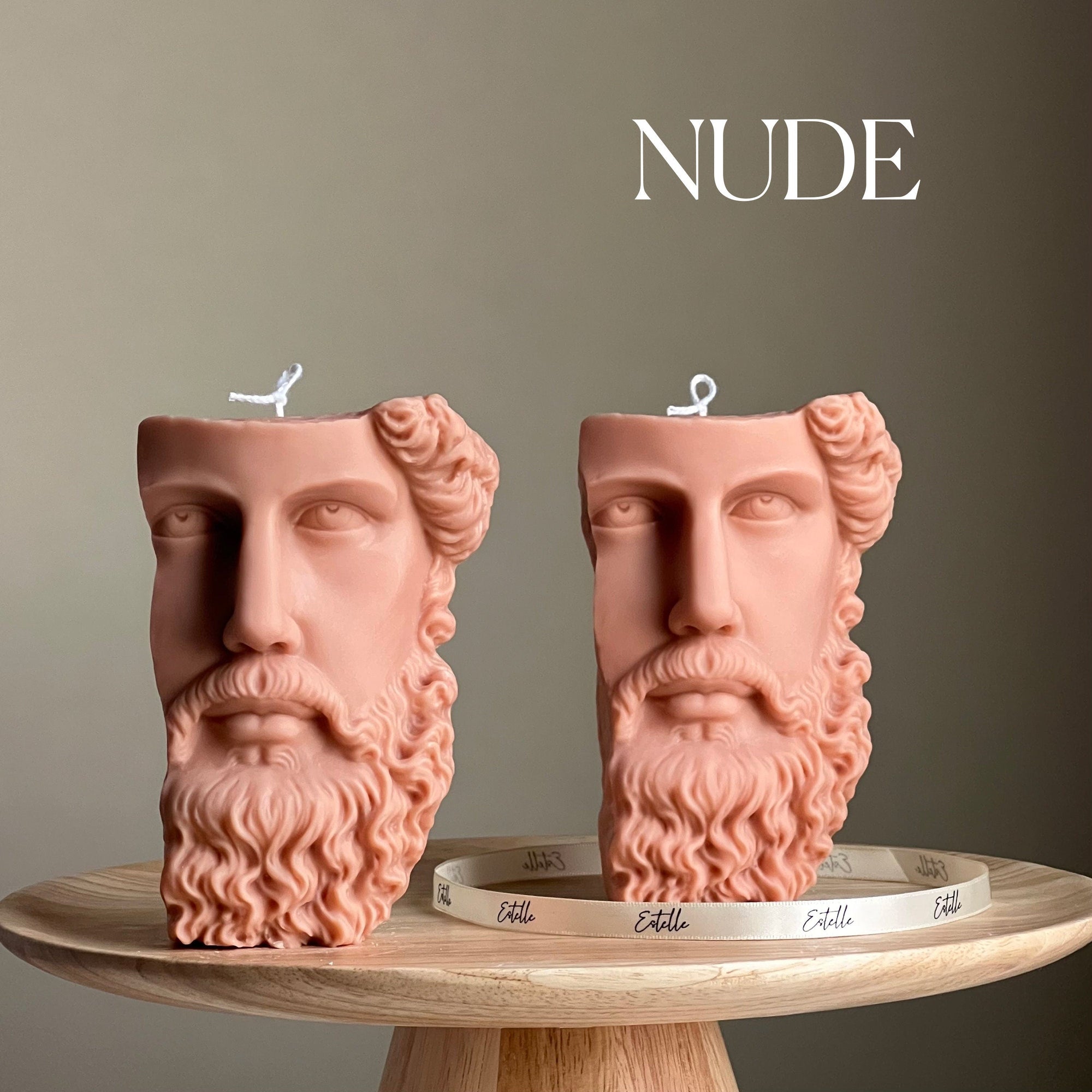 Zeus Bust Soy Candle | Greek Statue Decor