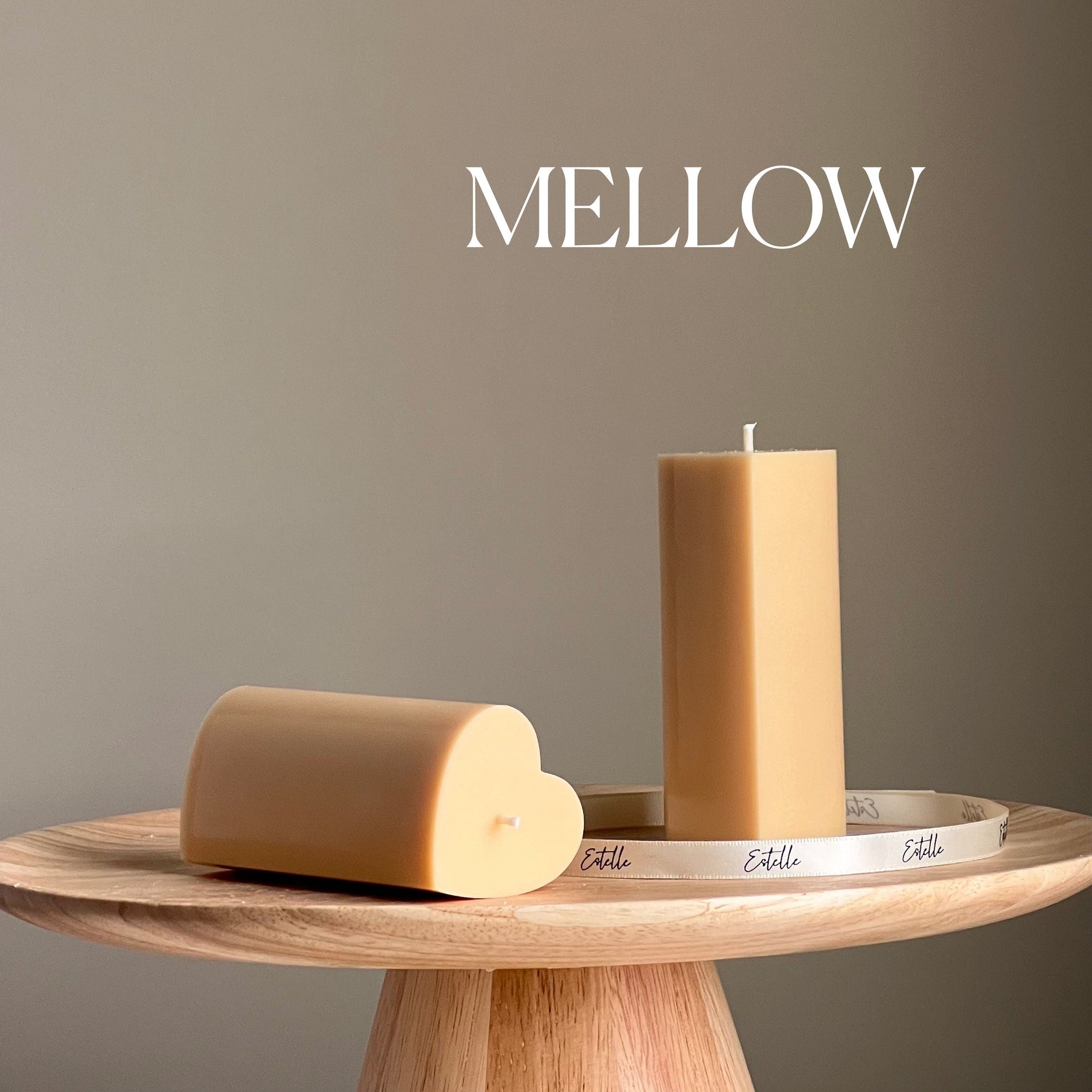 Heart Soy Pillar Candle | Sculptural Home Decor-3