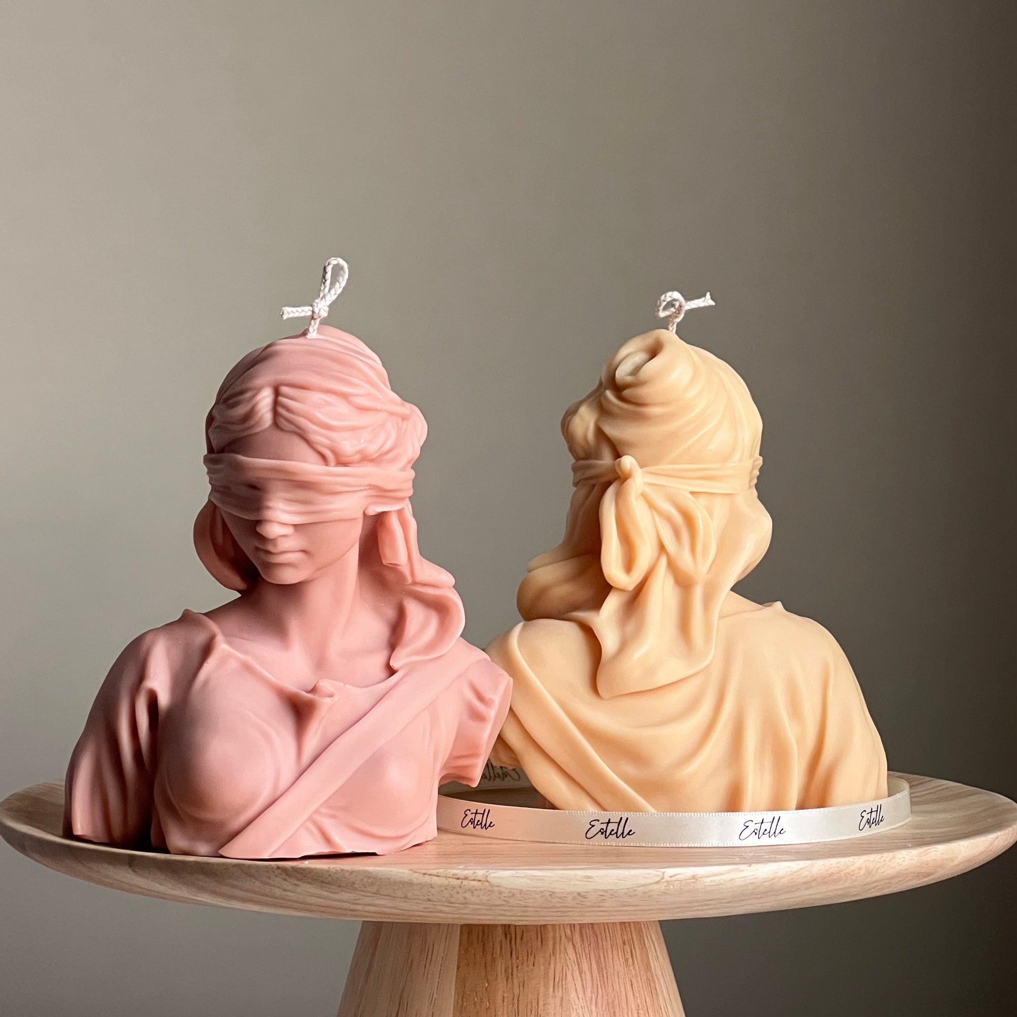 Blind Justice Soy Wax Candle: Woman Bust Statue Candle-1