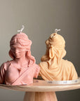 Blind Justice Soy Wax Candle: Woman Bust Statue Candle-1