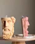 Zeus Bust Soy Candle | Greek Statue Decor