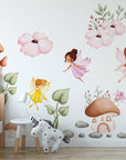 Fairy Wall Decal for Girls Room Nursery Decor | Peel and Stick Fairies Wall Sticker for Kids and Nursery | Cute Flying Fairy Sticker