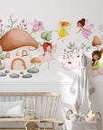 Fairy Wall Decal for Girls Room Nursery Decor | Peel and Stick Fairies Wall Sticker for Kids and Nursery | Cute Flying Fairy Sticker