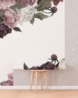 Classic Peonies Wall Art | Removable Wallpaper | Peony Bouquet | Floral Wall Mural | Peony Painting Wall Sticker | Floral Decal | Flower