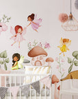 Fairy Wall Decal for Girls Room Nursery Decor | Peel and Stick Fairies Wall Sticker for Kids and Nursery | Cute Flying Fairy Sticker
