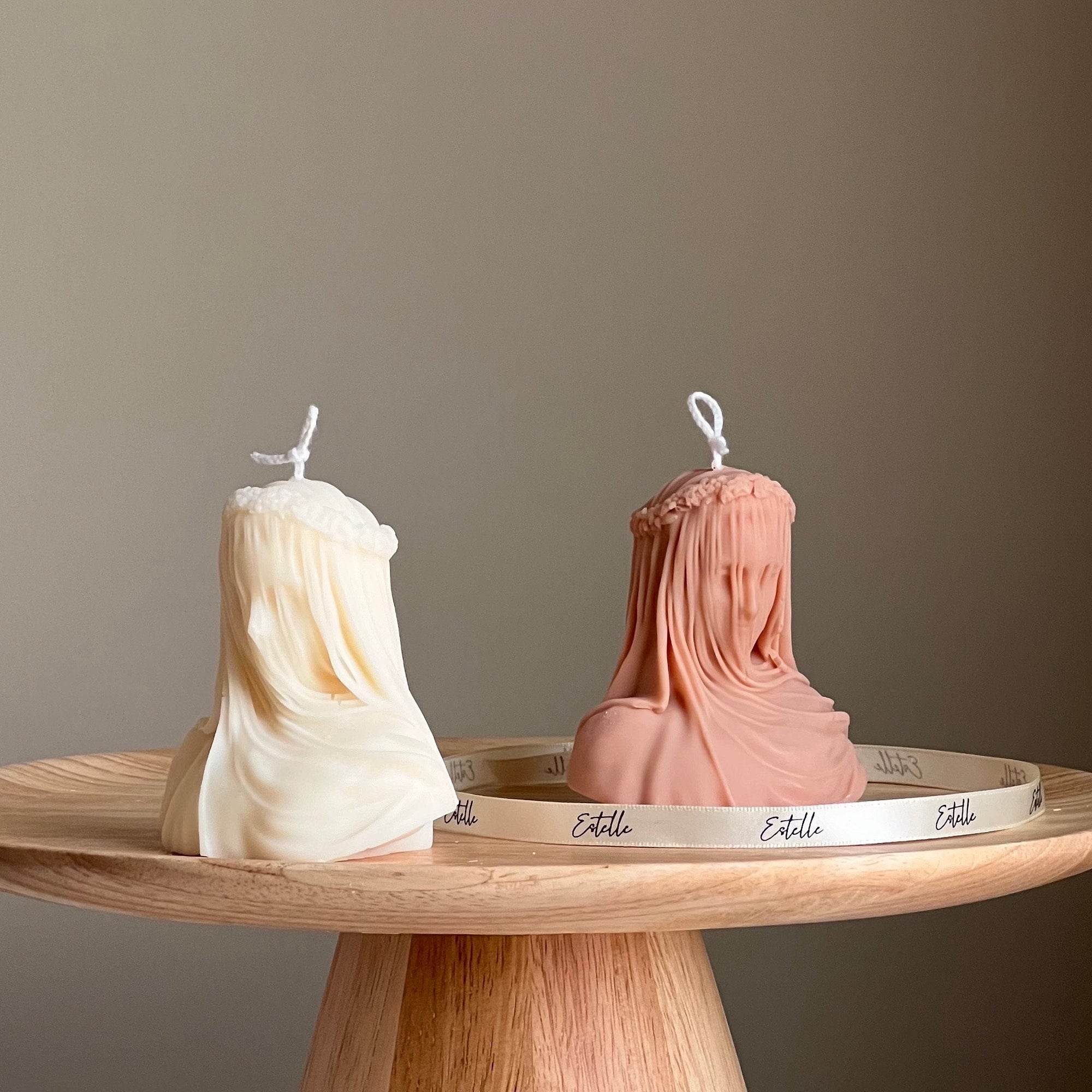 Blinded Lady Soy Wax Candle | Handmade Torso Female Candle-3