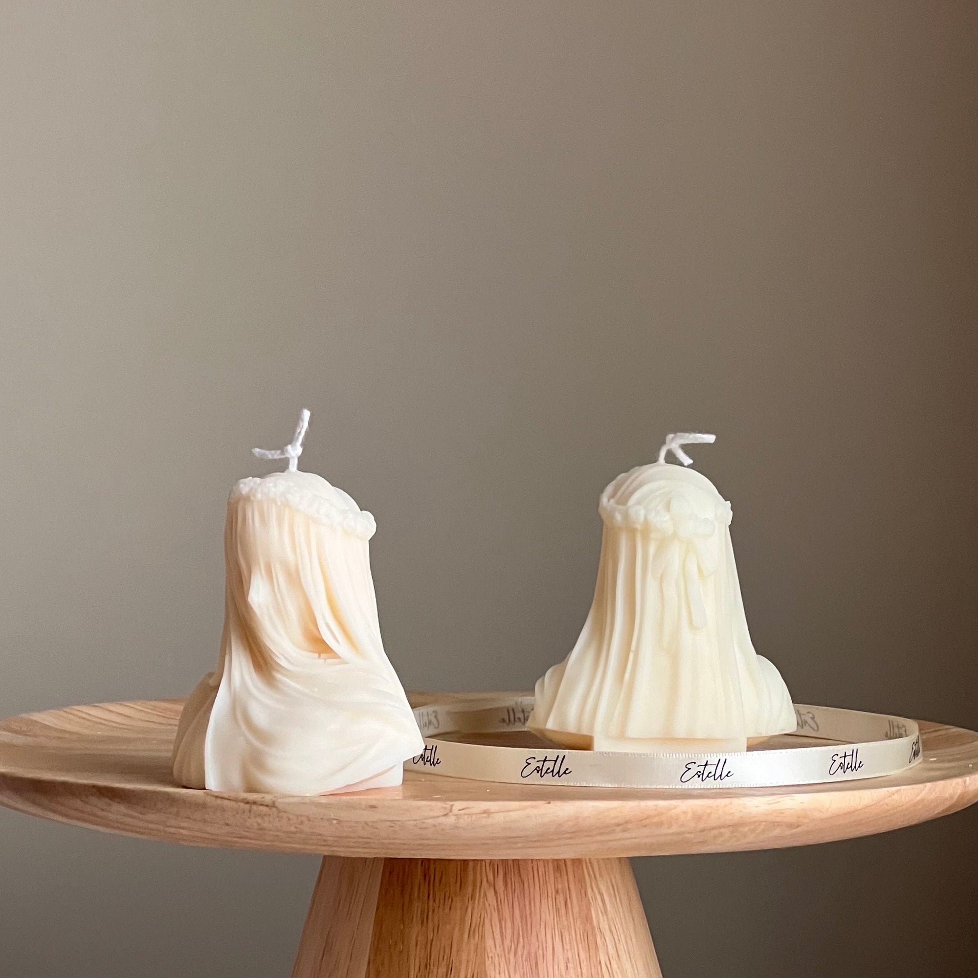 Blinded Lady Soy Wax Candle | Handmade Torso Female Candle-4