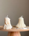 Blinded Lady Soy Wax Candle | Handmade Torso Female Candle-4