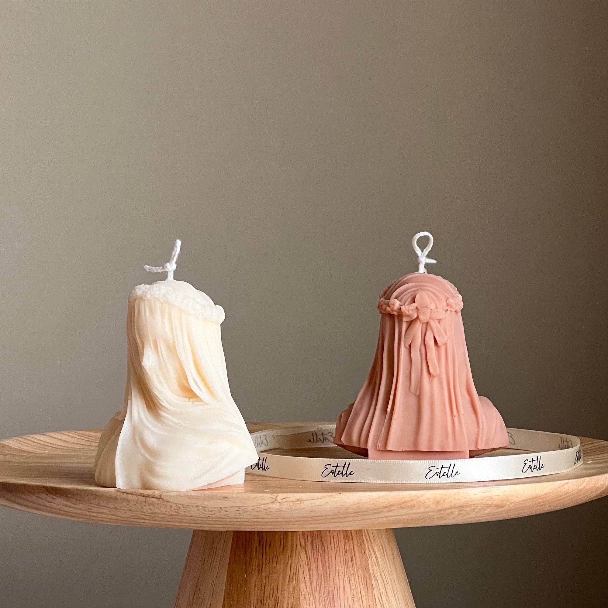 Blinded Lady Soy Wax Candle | Handmade Torso Female Candle-1