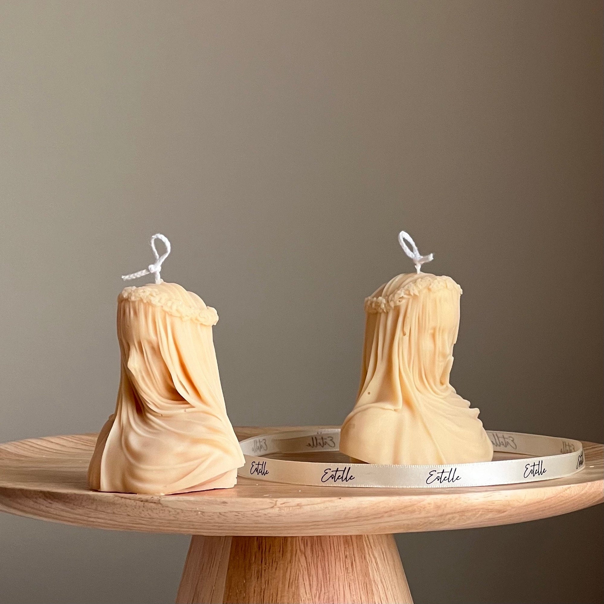 Blinded Lady Soy Wax Candle | Handmade Torso Female Candle-2