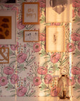 Purple Floral Wallpaper | Watercolour Flower Mural | Poppy Wallpaper