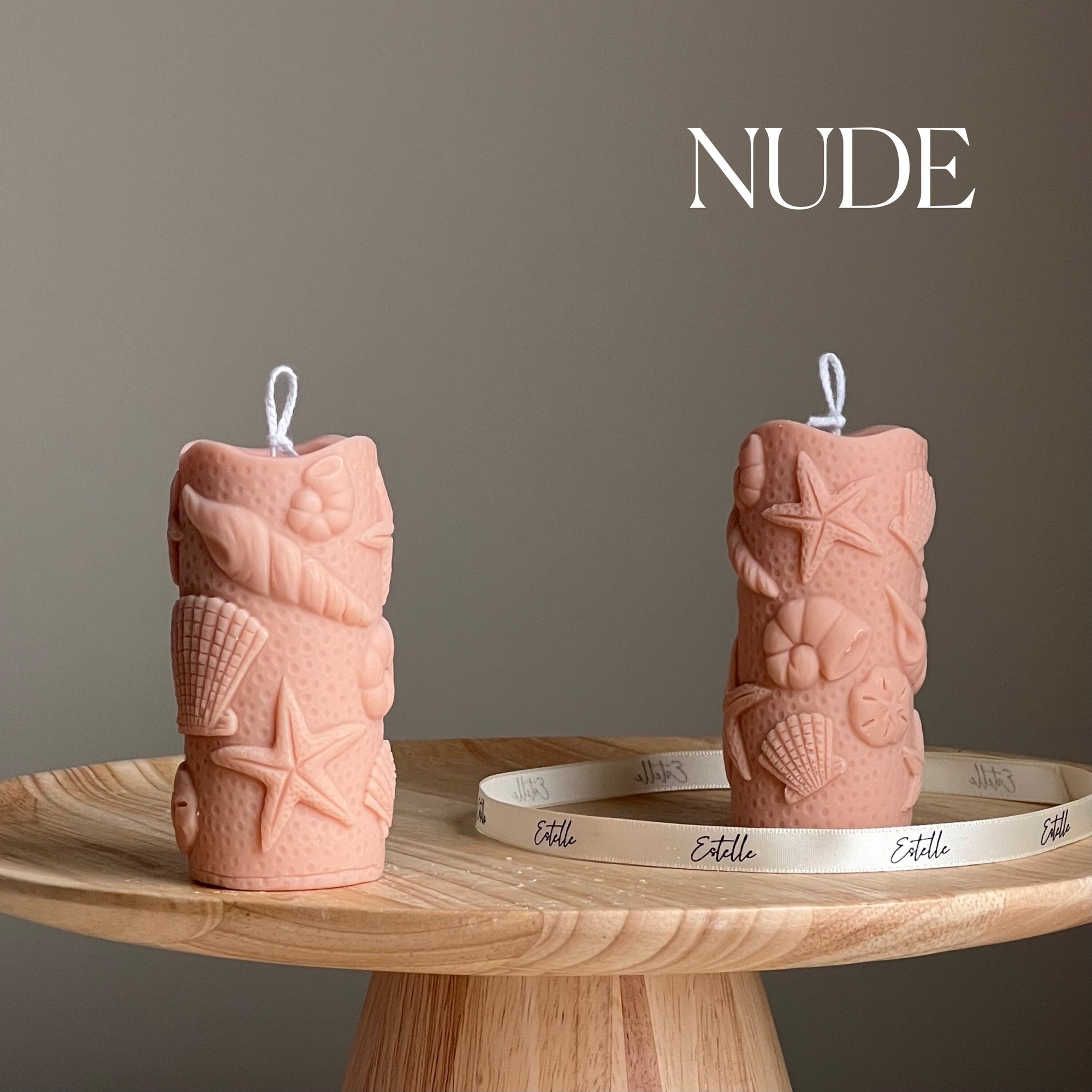 Handmade Soy Shell Candle | Conch Pillar, Home Decor-1