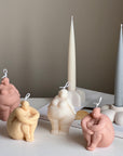 Handmade Curvy Body Soy Candle: Woman Torso Sculpture-0