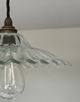 Lenwade Prismatic Glass Pendant Light | Vintage Railway Style