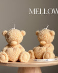 Handmade Teddy Bear Soy Wax Candle: Nursery Decor Gift