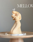 Mother & Child Soy Wax Candle: Hand-Poured Sculptural Pillar-3