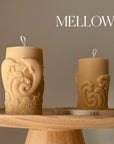 Dolphin Pillar Candle: Handmade Soy Wax Home Decor-3