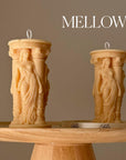 Caryatid Greek Column Soy Candle: Handmade Home Decor-3
