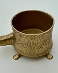 Tortoise Planter Pot | Brass Finish Indoor Succulent Holder
